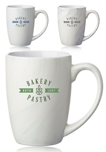 10 oz Marble Glaze Ceramic Mugs