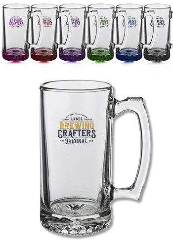 12 oz Panelled Libbey Beer Mug