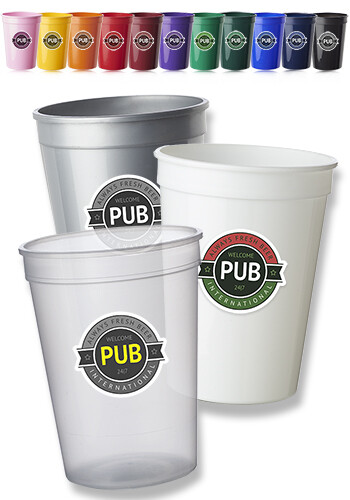 12 oz Plastic Stadium Cups