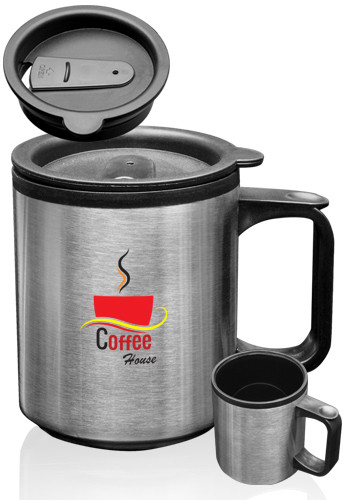 12 oz. Stainless Steel Travel Mugs