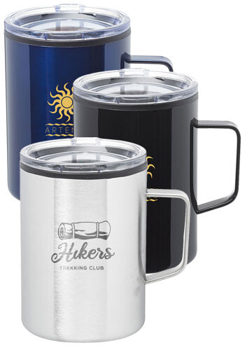 13.5 oz Wells Stainless Steel Camper Mugs