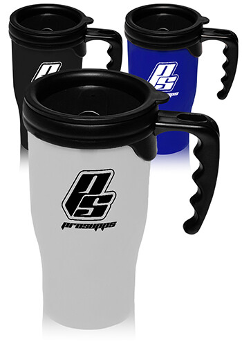 14 oz Plastic Insulated Travel Mugs