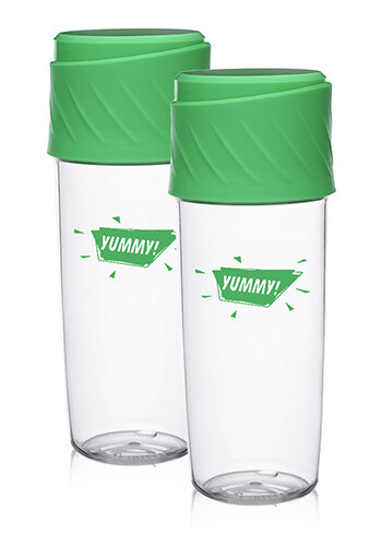 16 oz Dual Sip-N-Snack Plastic Water Bottles