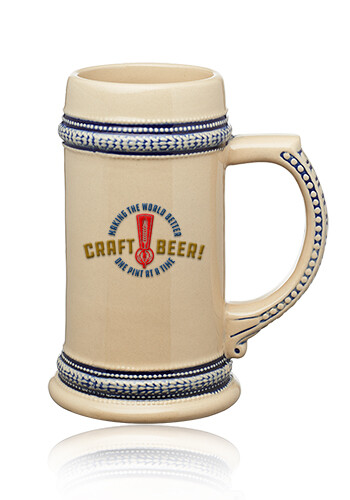 17 oz Ceramic Stoneware Beer Tankards