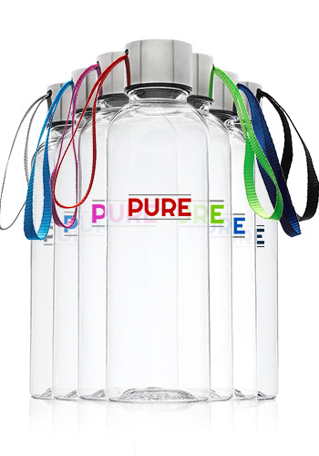17 oz Genie Plastic Water Bottle with Carrying String