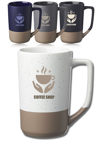 17 oz Speckle Glazed Two-Tone Mugs