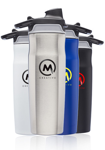 20 oz Juno Stainless Steel Water Bottles with Flip Lid