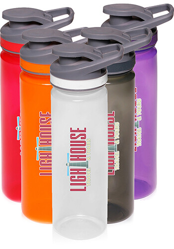 22 oz Flip-Top Plastic Customized Sports Bottles