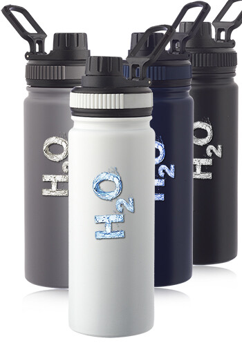 23 oz Houston Stainless Steel Water Bottles