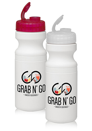 24 oz Bike Water Bottles with Flip Top