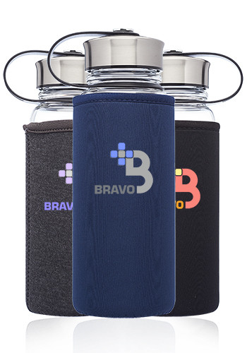 25 oz Kangaroo Glass Bottles in Neoprene Pouch