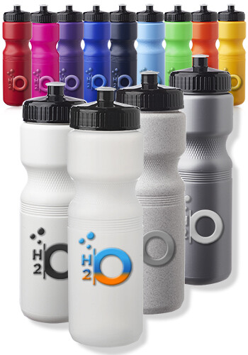 28 oz Push Cap Plastic Water Bottles
