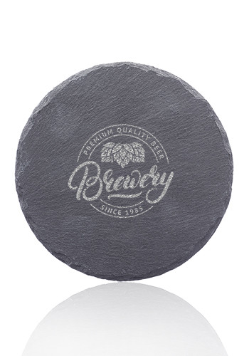 4" Minack Round Slate Coasters