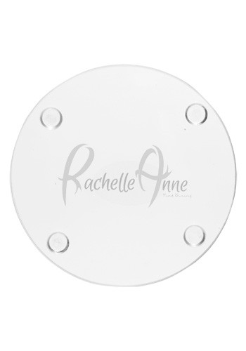 4" Round Personalized Glass Coasters