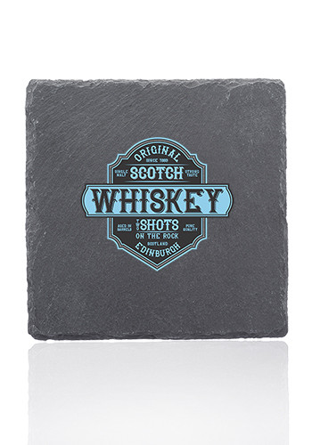 4" Sohag Square Slate Coasters