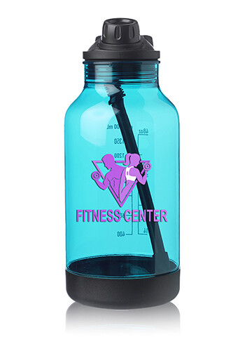 64 oz Plastic Sports Bottles with Capacity Markings