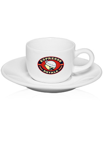 2.5 oz Porcelain Espresso Cup & Saucer Sets