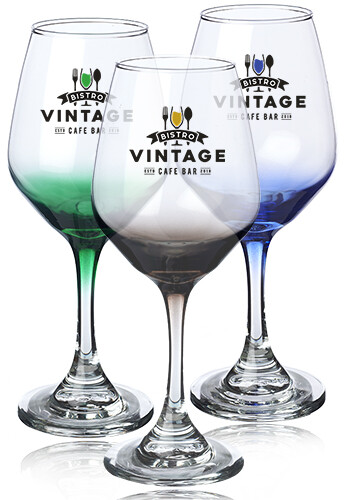 11 oz Brunello Color Hue Wine Goblets