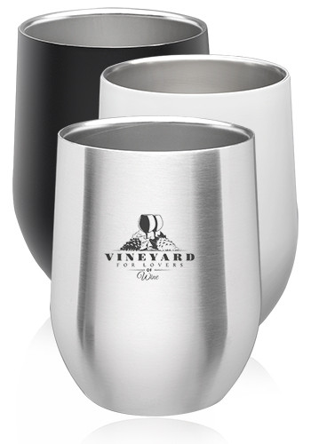 11 oz Harbor Stainless Steel Stemless Wine Glass