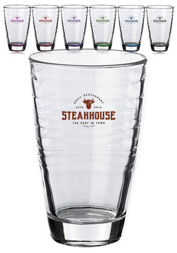 12 oz Waves Cooler Glass