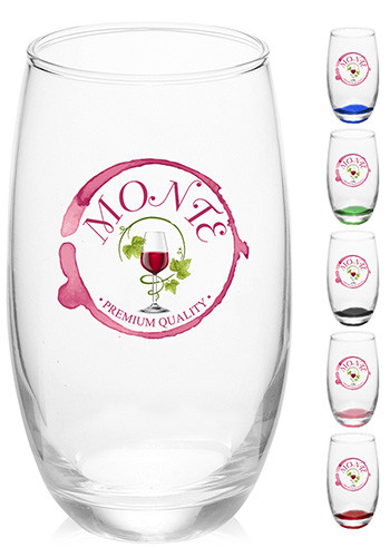 15 oz Mikonos All-Purpose Personalized Stemless Glasses