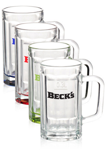 15 oz Sports Fan Glass Beer Mugs