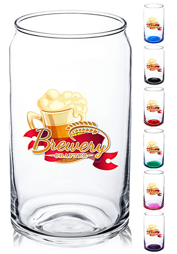 16 oz Can Arc Glass Tumbler