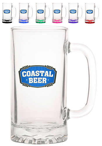 16 oz Libbey Tankard Starburst Beer Mugs