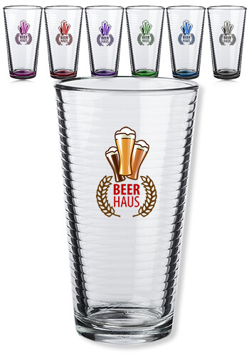16 oz Spiral Arcoroc Pint Glass
