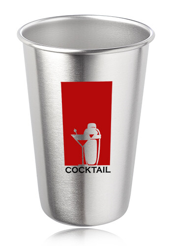 16 oz Stainless Steel Shaker Pint
