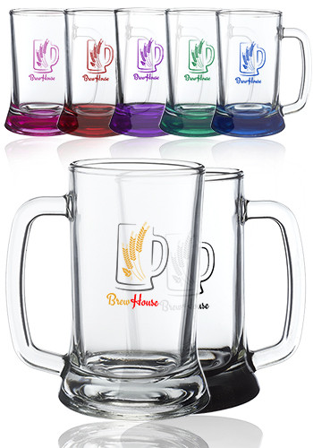 16.25 oz Brussels Glass Beer Tankards