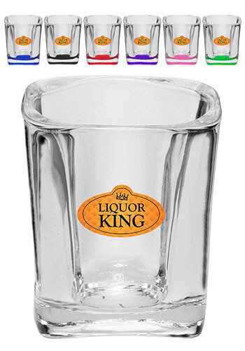 2 oz Square Base Shot Glass