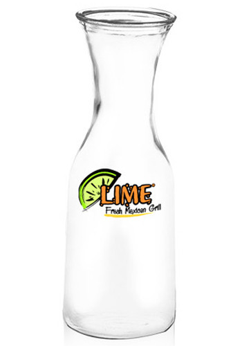 34 oz Classic Custom Glass Carafes