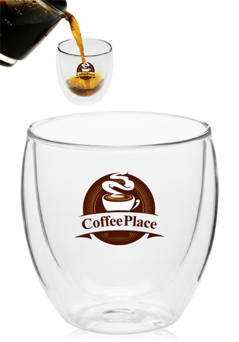 8.75 oz Modern Double Wall Glass