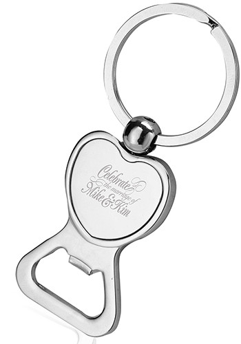 Heart Shaped Bottle Opener Keychain