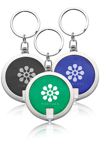 Round LED Keychain Light