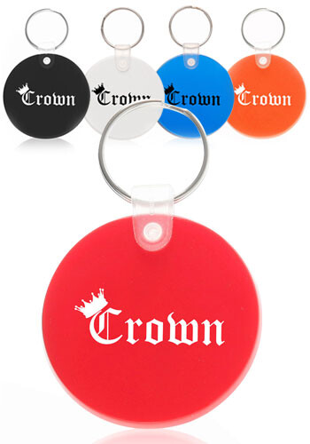 Round Soft Vinyl Key Tag