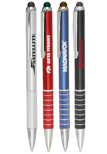 Satin Metal Stylus Ballpoint Pen