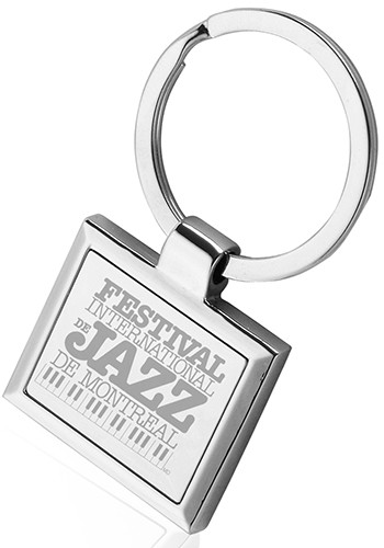 Square Frame Metal Keychain