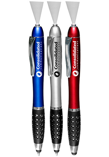 Trio 3-in-1 Lighted Stylus Pen
