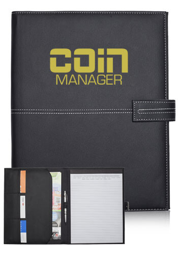 12.2 inch White Stitch Leather Portfolio 12.2 inch White Stitch Leather Portfolio