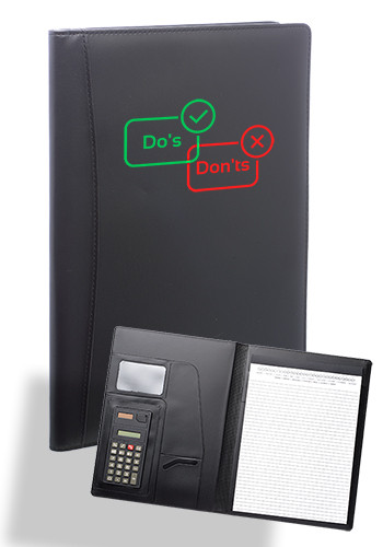 12.5 inch Calculator PU Leather Portfolio 12.5 inch Calculator PU Leather Portfolio
