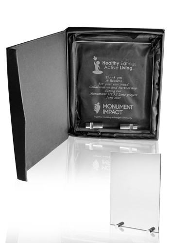 6 inch Small Chroma Glass Award