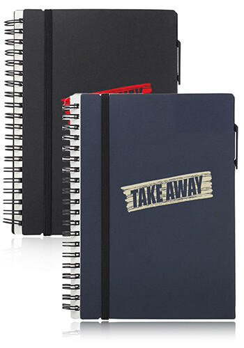 7 inch Spiral Notebook with Elastic Closure 7 inch Spiral Notebook with Elastic Closure