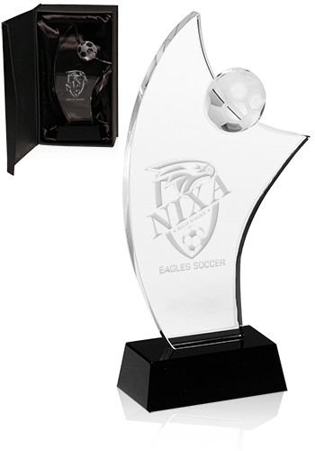9 inch Soccer Crystal Award 9 inch Soccer Crystal Award