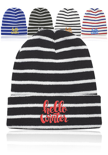 Caribou Striped Knitted Beanie Caribou Striped Knitted Beanie