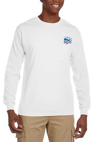 Gildan Ultra Cotton Unisex Long Sleeve Pocket T-Shirt