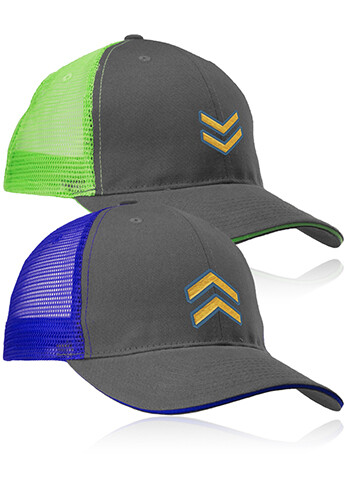 Seneca Two-Tone Structured Mesh Trucker Hat Seneca Two-Tone Structured Mesh Trucker Hat