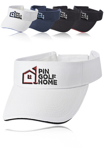 Solid Color Brushed Cotton Sandwich Visor Solid Color Brushed Cotton Sandwich Visor