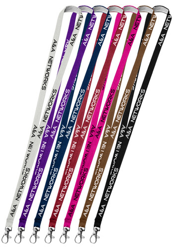 0.50 Polyester Silkscreen Lanyard 0.50" Polyester Silkscreen Lanyard